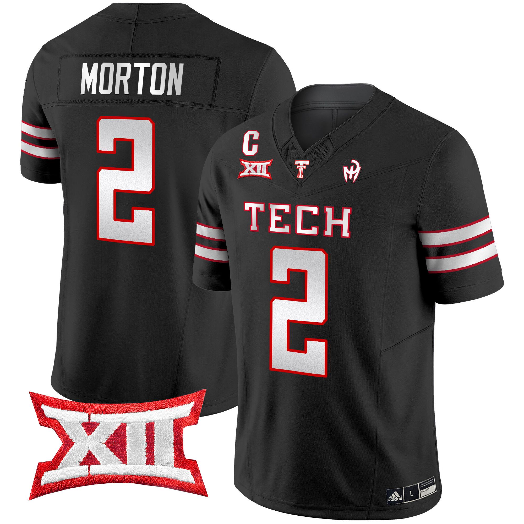 Men Texas Tech Red Raiders #2 Morton Black 2024 Patrick Mahomes Symbol Vapor Limited NCAA Jersey style 1->more ncaa teams->NCAA Jersey